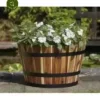Applewood Barrel Planter - Medium