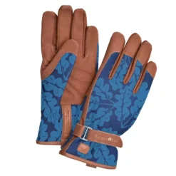Burgon & Ball Oak Leaf Gloves - Navy S/M