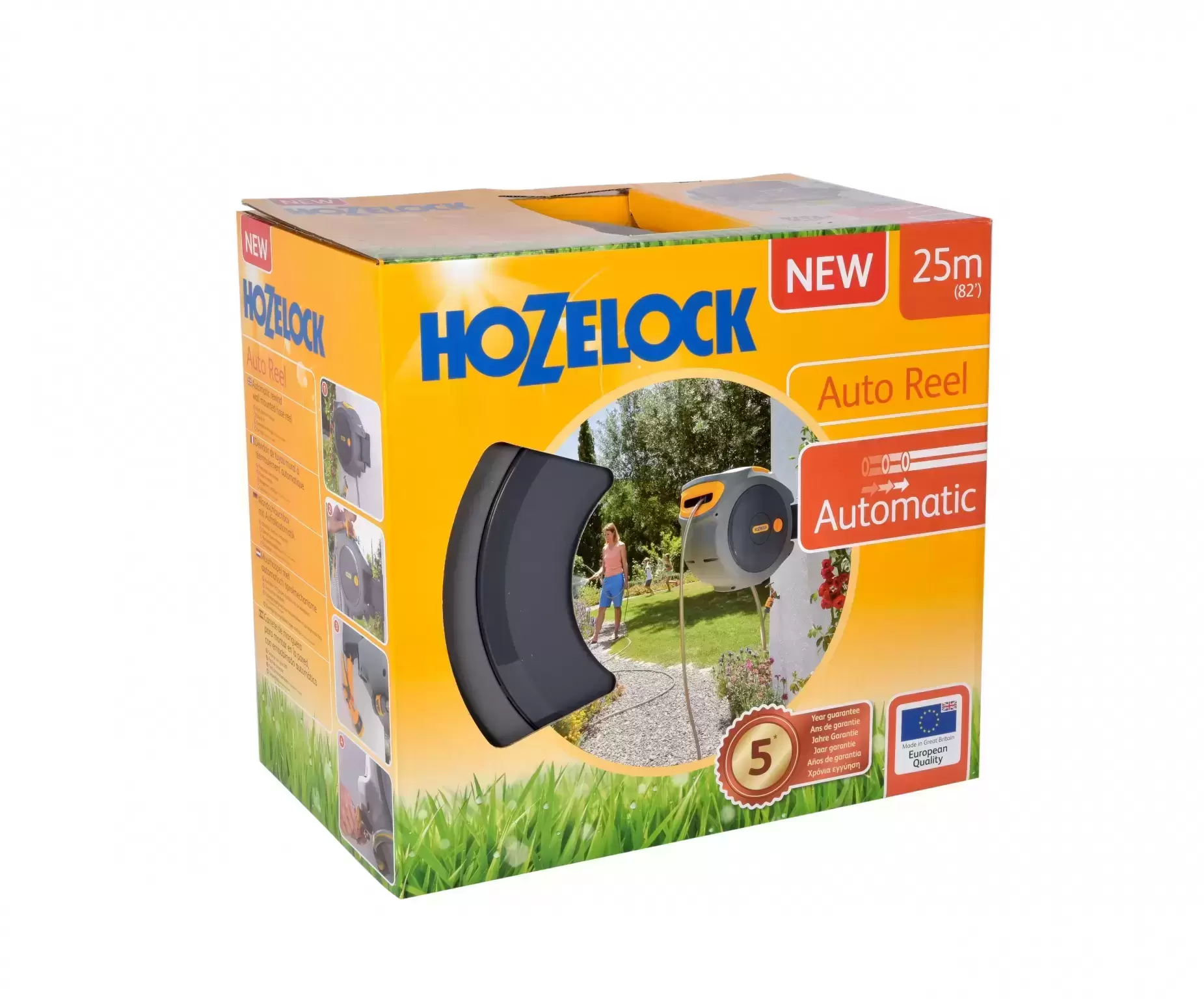 Hozelock Auto Reel With Hose 25m Plus FREE Multi Spray Plus Gun 4 Hozelock Auto Reel With Hose 25m Plus FREE Multi Spray Plus Gun - Image 2