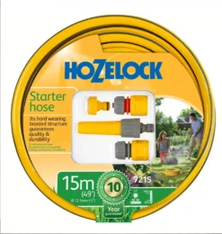 Hozelock Starter Hose 15m + Fittings Set