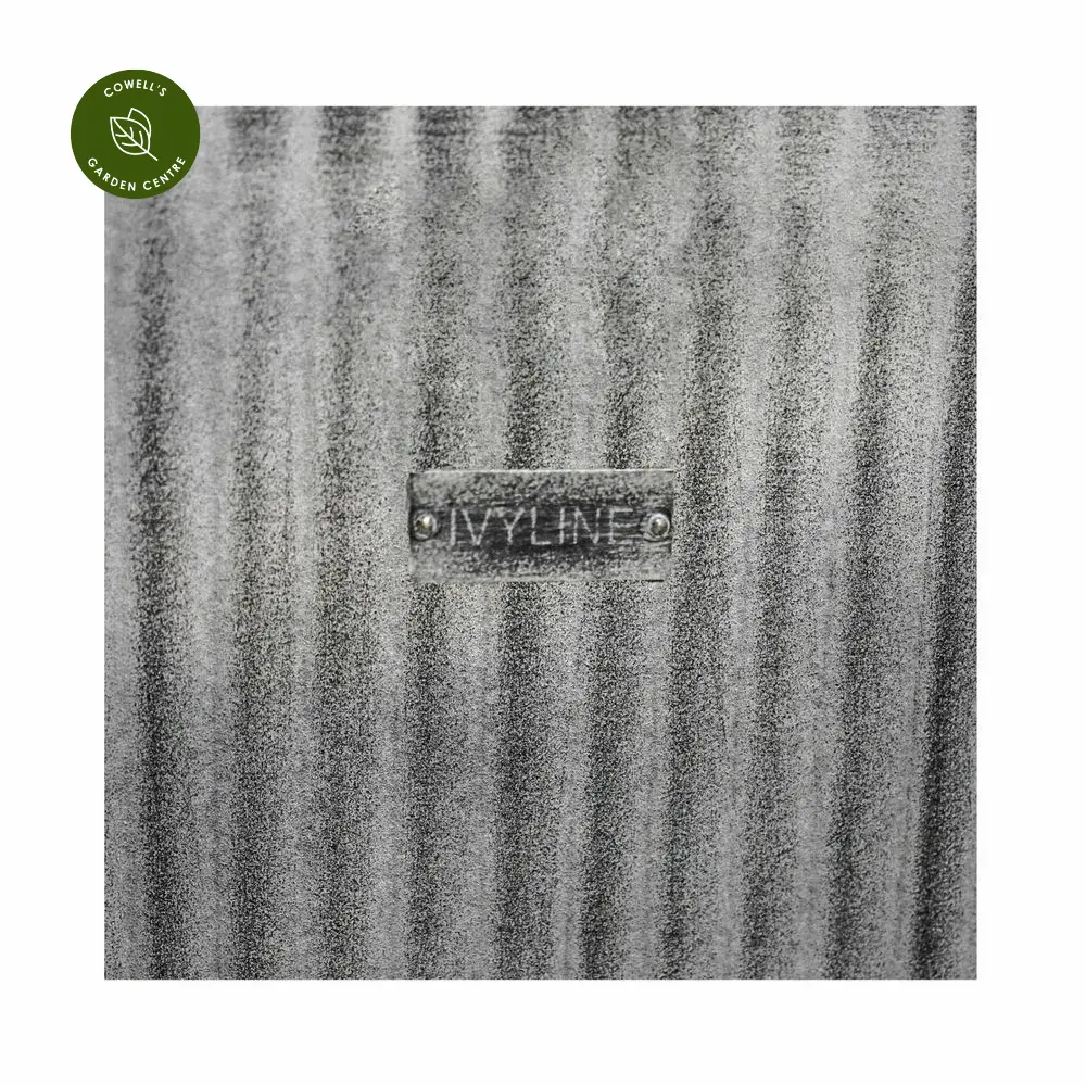 Ivyline Hampton Galvanised Square Planter - Large 6 Ivyline Hampton Galvanised Square Planter - Large - Image 4