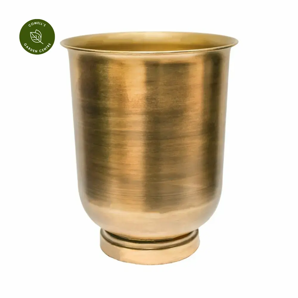 Ivyline Hampton Antique Brass Plant Urn - Tall 4 Ivyline Hampton Antique Brass Plant Urn - Tall - Image 2