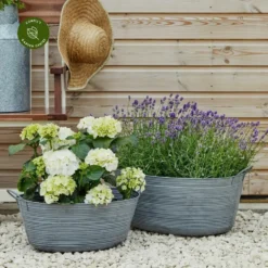 Ivyline Matlock Oval Planter - Large