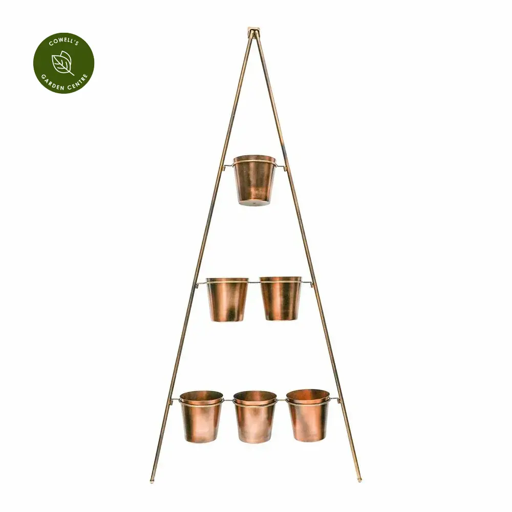 Ivyline Wall Plant Stand With Planters - Medium 5 Ivyline Wall Plant Stand With Planters - Medium - Image 3