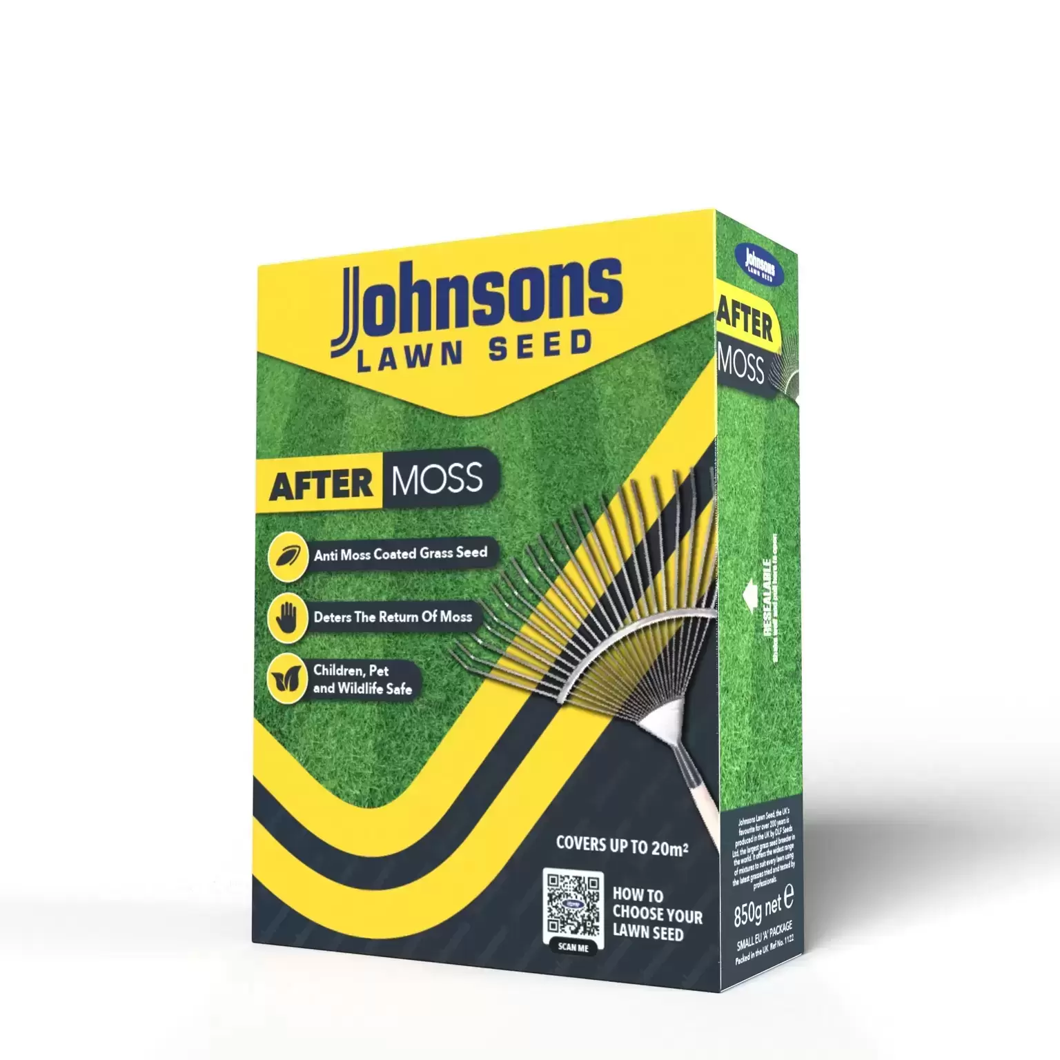 Johnsons After Moss Lawn Seed 850g 3 Johnsons After Moss Lawn Seed 850g