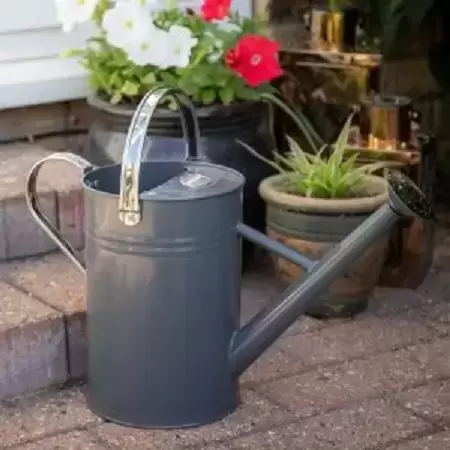 Kent & Stowe Metal Grey Watering Can 4 Kent & Stowe Metal Grey Watering Can - Image 2