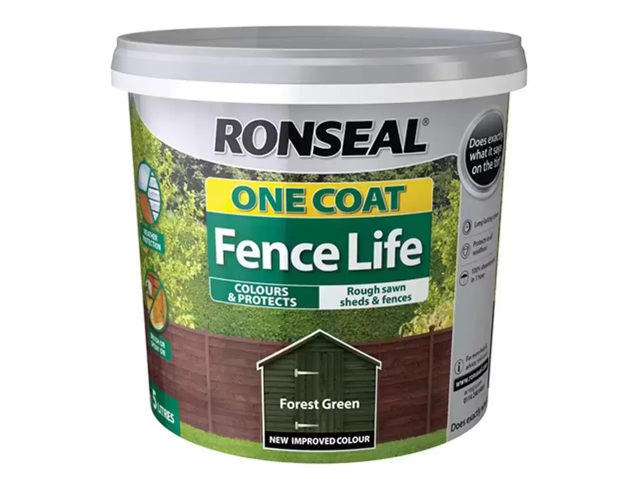 Ronseal One Coat Fencelife Forest Green 3 Ronseal One Coat Fencelife Forest Green