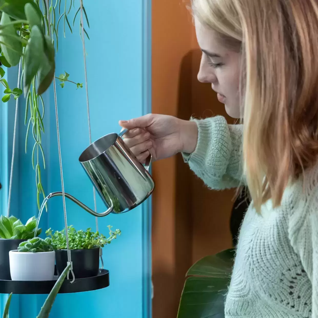 Stainless Steel Watering Can 0.5L 7 Stainless Steel Watering Can 0.5L - Image 5