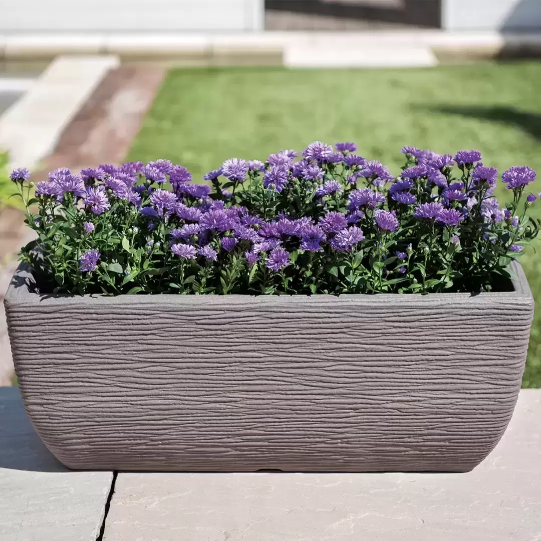 Stewart Cotswold Planter Trough 60cm Dark Brown 4 Stewart Cotswold Planter Trough 60cm Dark Brown - Image 2