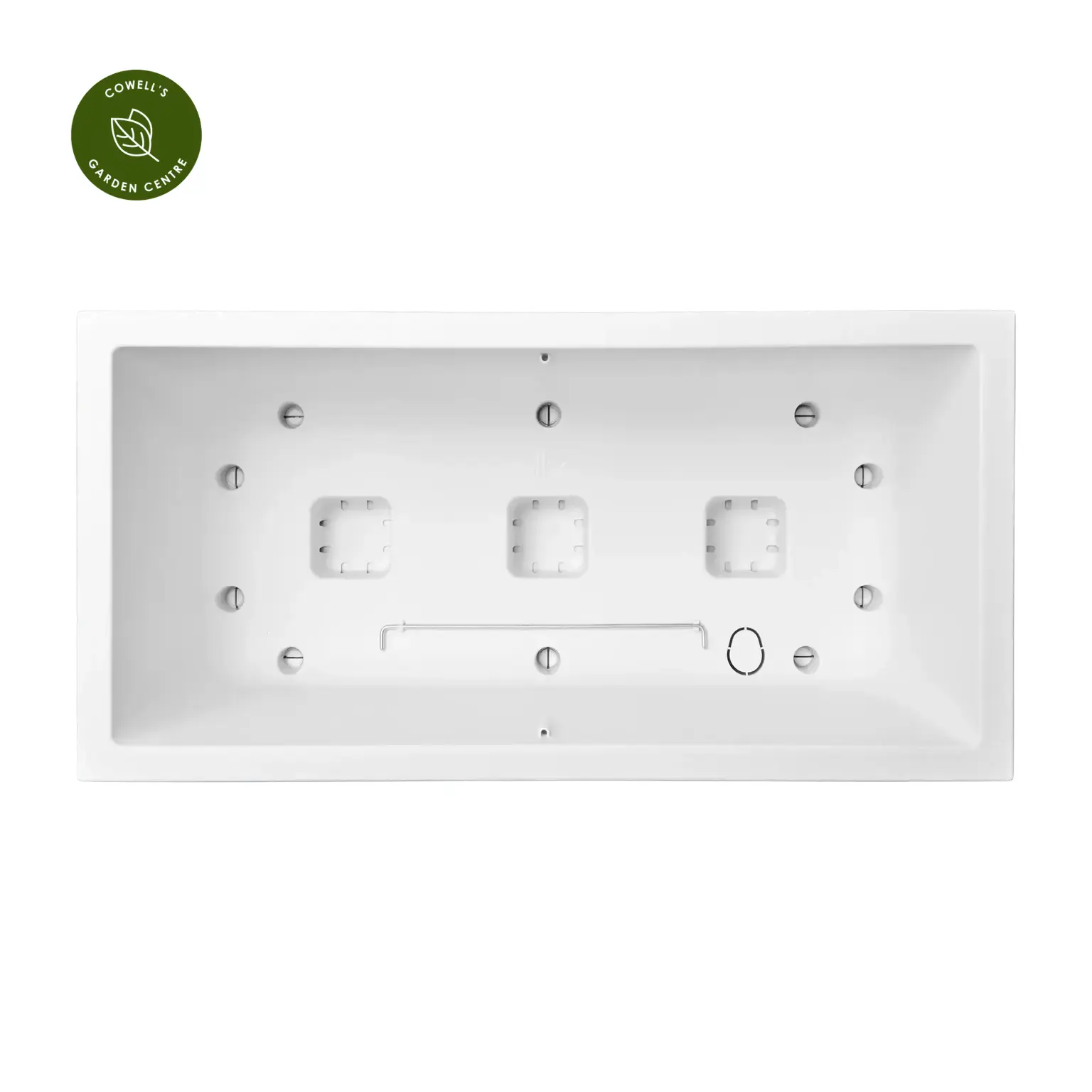 Vivo Next Long 60cm White Planter 4 Vivo Next Long 60cm White Planter - Image 2