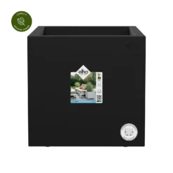 Vivo Next Square 30cm Living Black Planter