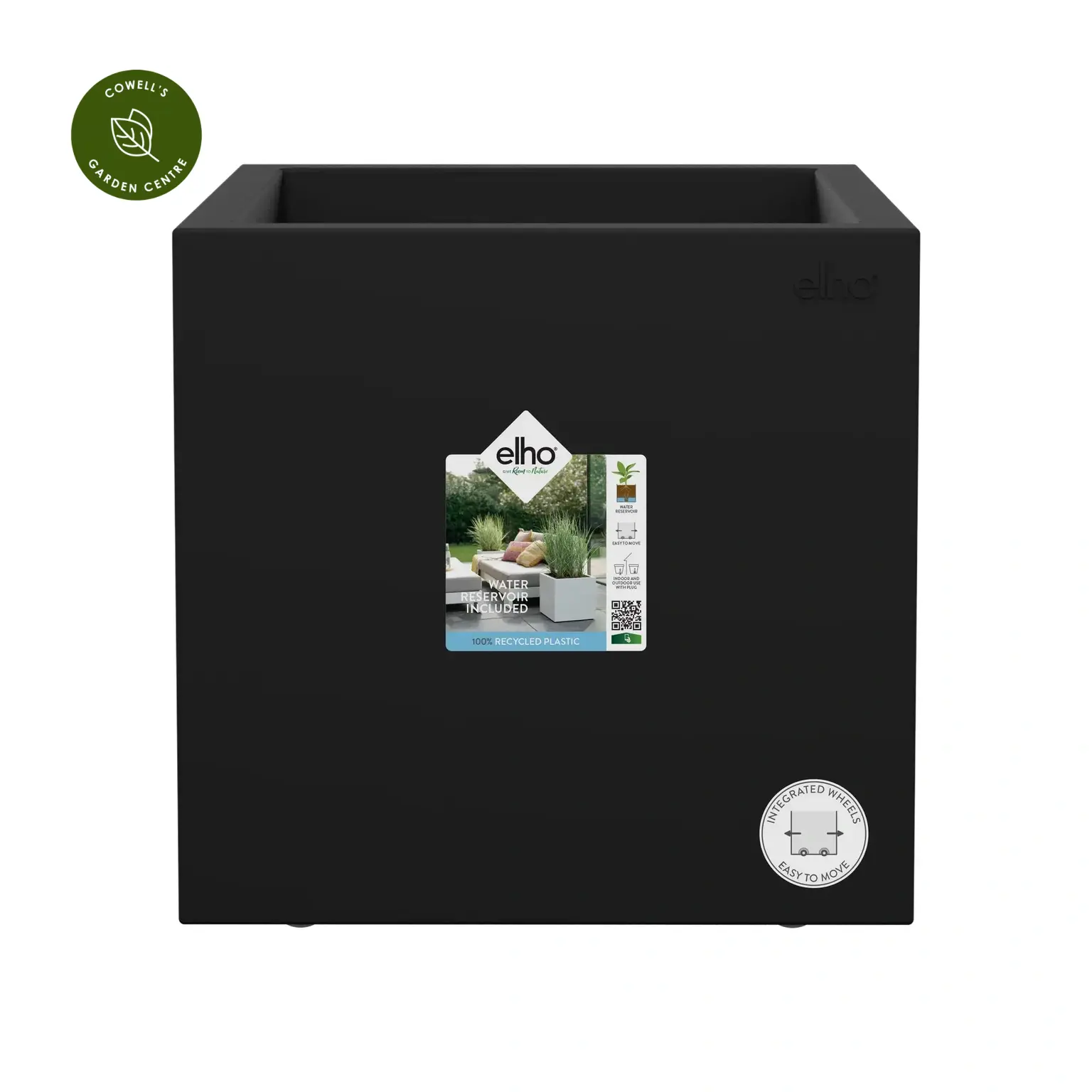 Vivo Next Square 30cm Living Black Planter 3 Vivo Next Square 30cm Living Black Planter