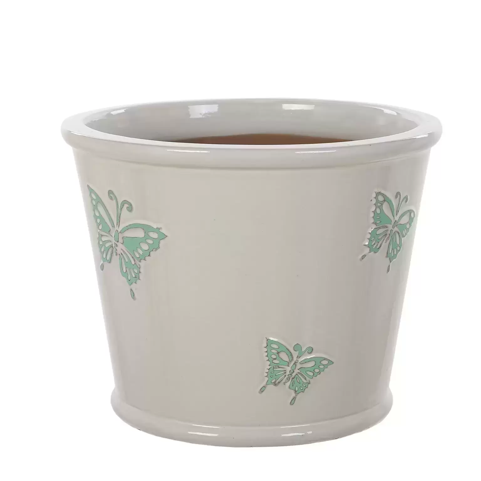 Woodlodge Green Butterfly Pot 19cm 3 Woodlodge Green Butterfly Pot 19cm