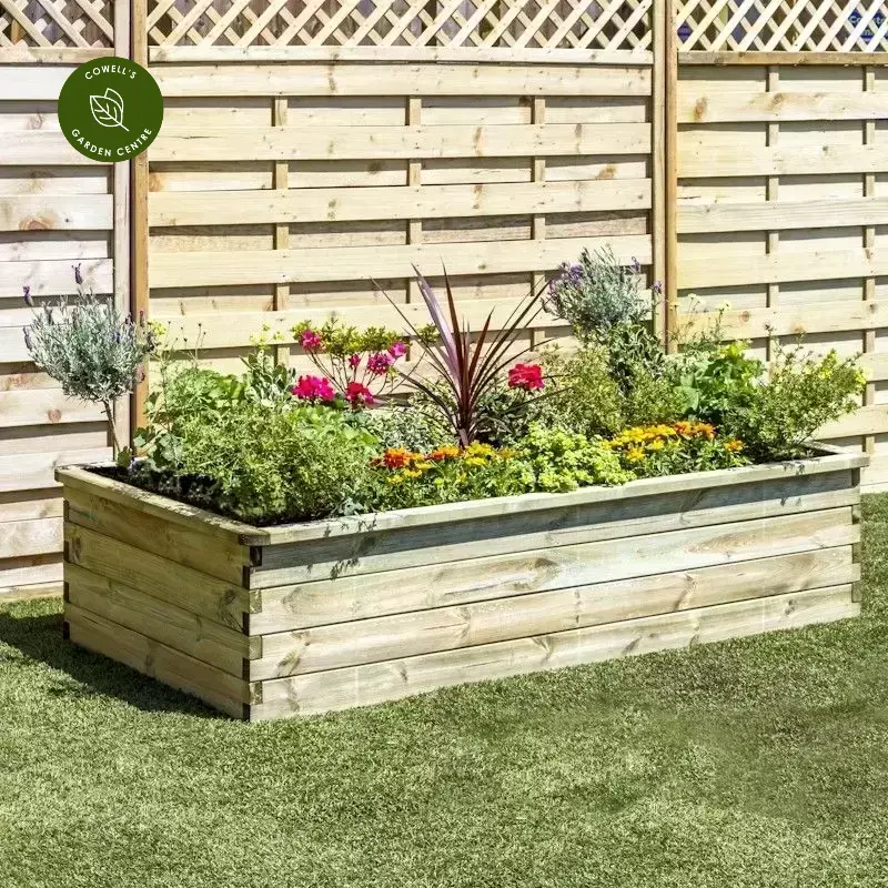 Zest Sleeper Raised Bed 1.8m X 0.9m X 0.45m 3 Zest Sleeper Raised Bed 1.8m X 0.9m X 0.45m